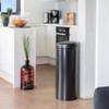 Relaxdays 50 L Sensor Trash Can, Automatic Lid, Steel, 80 cm High, Black view 2