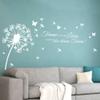 Grandora Dandelion Wall Decal with Quote “Dream Not Your Life” – Dark Gray, 150 x 103 cm view 1