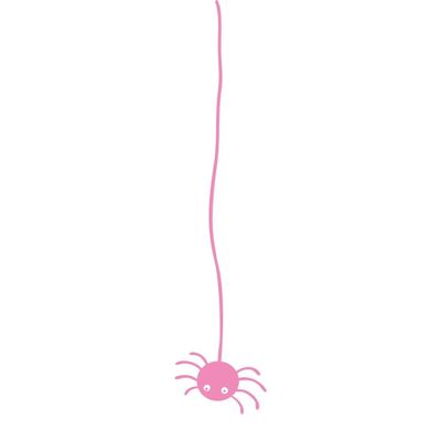 CLICKANDPRINT Little Spider Wall Decal, 220 x 45.7 cm, Light Pink