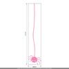 CLICKANDPRINT Little Spider Wall Decal, 220 x 45.7 cm, Light Pink view 3