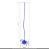 CLICKANDPRINT Little Spider Wall Sticker, 250 x 52 cm, Brilliant Blue view 3