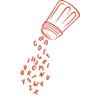 CLICKANDPRINT “Wortstreuer” Wall Decal, 100 × 59.4 cm, Orange-Red view 1