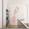 CLICKANDPRINT “Wortstreuer” Wall Decal, 100 × 59.4 cm, Orange-Red view 2
