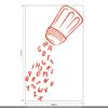 CLICKANDPRINT “Wortstreuer” Wall Decal, 100 × 59.4 cm, Orange-Red view 3