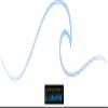 CLICKANDPRINT Wave Silhouette Wall Decal, 280 x 54.8 cm, Pastel Blue view 1