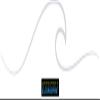 CLICKANDPRINT Wave Silhouette Wall Decal, 130 x 25.4 cm, Transparent view 1