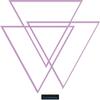 CLICKANDPRINT Prisma Wall Decal, 110 x 97.9 cm, Lilac view 1