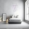 CLICKANDPRINT Prisma Wall Decal, 110 x 97.9 cm, Lilac view 2