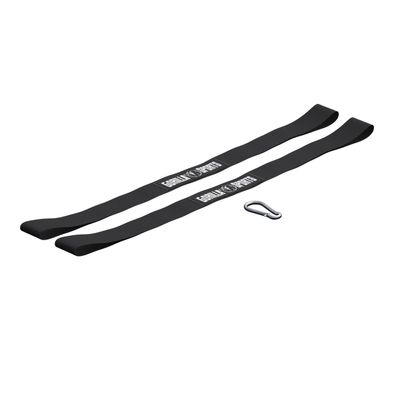 GORILLA SPORTS Anchor Straps 2-Piece Set, Nylon, Carabiners, Up to 400 kg