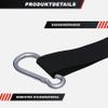 GORILLA SPORTS Anchor Straps 2-Piece Set, Nylon, Carabiners, Up to 400 kg view 2