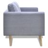 Festnight 2-Piece Fabric Sofa Set, 2- and 3-Seater, Light Gray view 2