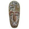 Artisanal African Wooden Wall Mask, 30 cm, Elephant Design view 1