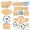 Logbuch-Verlag 25 Small Christmas Gift Bags, Kraft Paper, with Stickers view 2