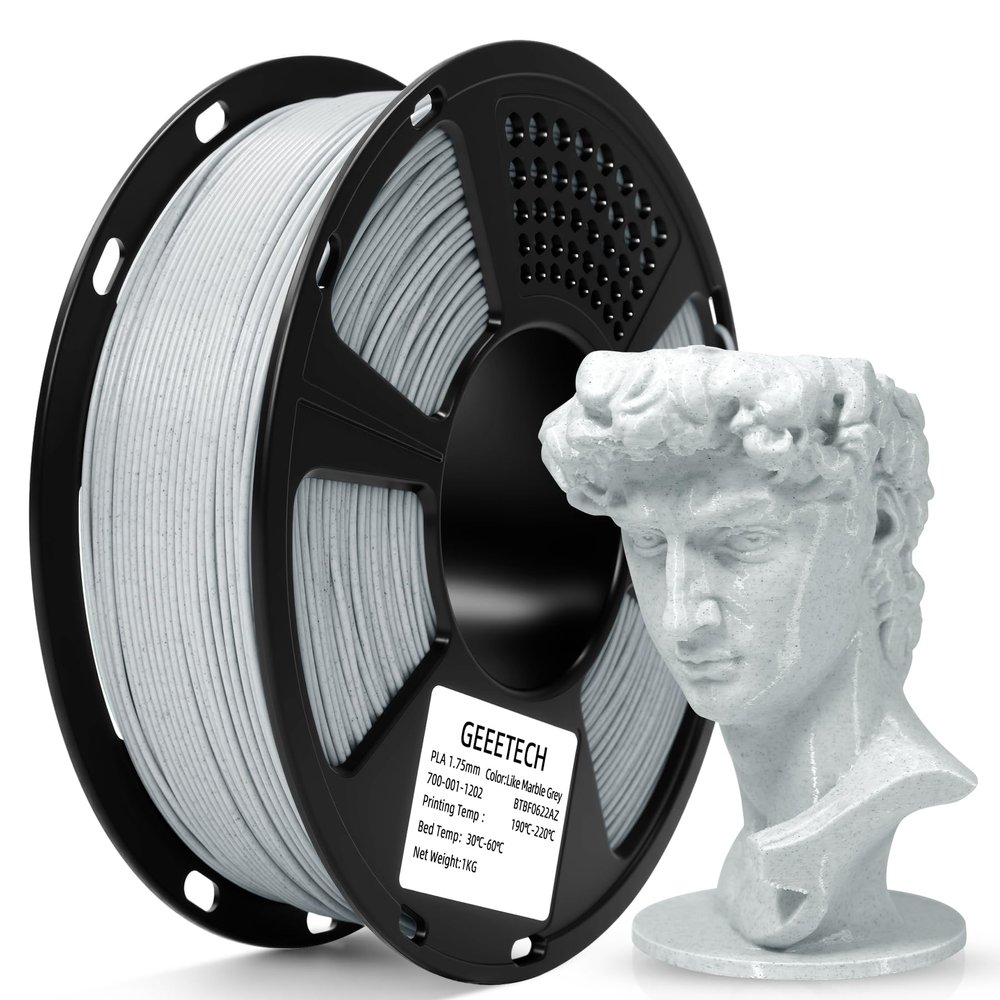 GEEETECH Marble PLA Filament, 1.75 mm, 1 kg Spool