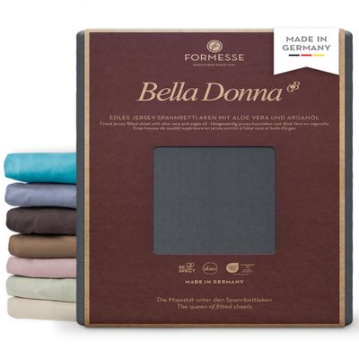 Bella Donna Jersey Premium Fitted Sheet: Opaque, Smooth, No Pilling
