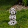 gartendekoparadies.de Sun Friend Garden Gnome, Stone Figurine, 29 cm, 9 kg, Gray, Frost-Resistant view 4
