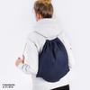 JUNIWORDS Drawstring Bag – “Origami Deer” (Bag: Pink, Design: White) view 3