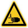 Medianlux W024 Hand Injury Warning Sticker, 3 cm, 6 Pack view 2