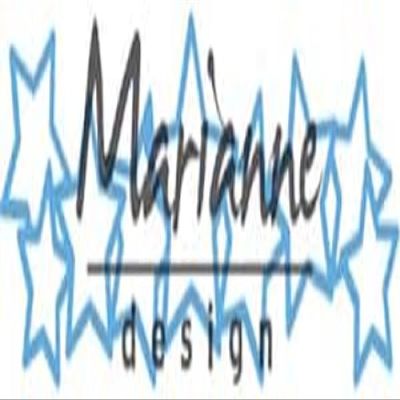 Marianne Design LR0487 Creatables Many Stars, Metal, Blue, 18.5 x 8 x 0.5 cm