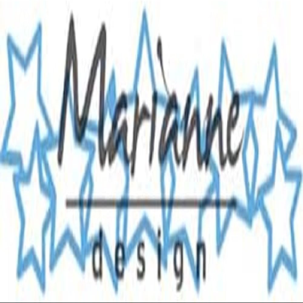 Marianne Design LR0487 Creatables Many Stars, Metal, Blue, 18.5 x 8 x 0.5 cm
