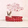 CLICKANDPRINT Dog's Thoughts Wall Decal, 70 x 38.2 cm, Red view 2