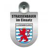 Windshield Service Sign with Suction Cup – Road Worker on Duty – 309464 – Includes Choice of Region, Color, and Region Luxembourg view 1