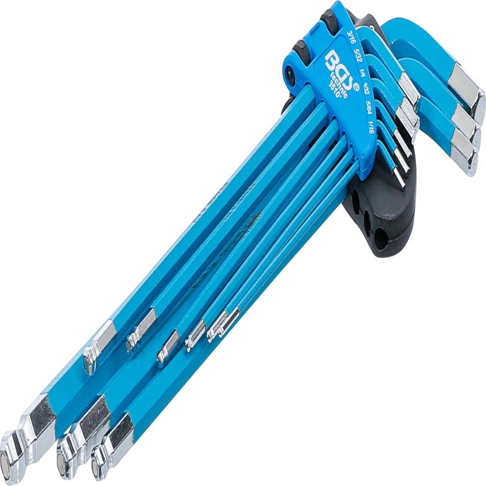 BGS 35101 Extra-Long Imperial Hex Key Set
