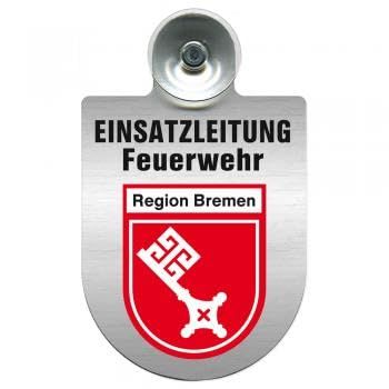 Windshield Incident Command Sign with Suction Cup – Fire Department – Bremen Region