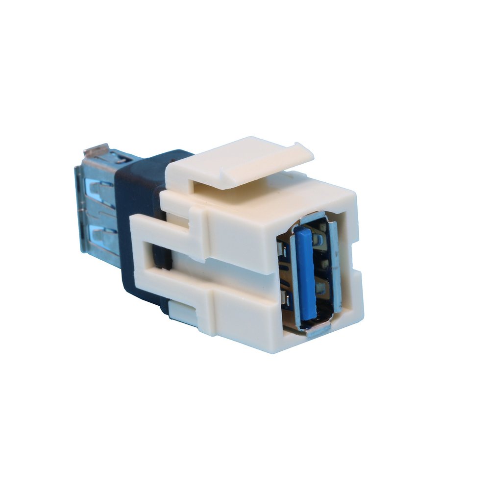 RiteAV USB 3.0 Keystone Jack, Light Almond