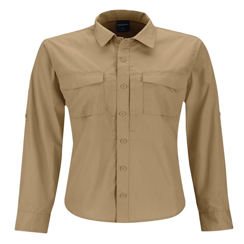 Propper Women's Revtac Long Sleeve Shirt, Khaki