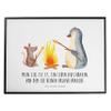 Mr. & Mrs. Panda Desk Mat Penguin by the Campfire view 1