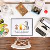 Mr. & Mrs. Panda Desk Mat Penguin by the Campfire view 2
