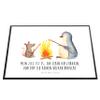 Mr. & Mrs. Panda Desk Mat Penguin by the Campfire view 4