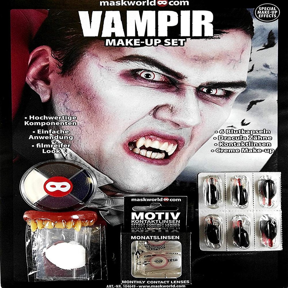 Maskworld Premium Halloween Vampire Makeup Complete Set
