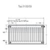 Buderus Logatrend C-Profile Panel Radiator Type 22 BH 500 / L 2600 with Mounting Set view 2