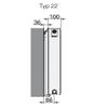 Buderus Logatrend C-Profile Panel Radiator Type 22 BH 500 / L 2600 with Mounting Set view 3