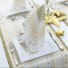 Sovie HORECA Calypso-Stripes Gold-Beige Disposable Christmas Table Runner, 40 cm x 24 m, 1 pc view 2