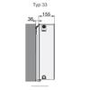 Buderus Logatrend C-Profile Radiator Type 33, H 900 / L 800, with Mounting Set view 3