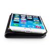 WIIUKA TRAVEL Genuine Leather Wallet Case for Apple iPhone 8, Black view 4