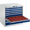 LISTA Drawer for Cabinet, W x D 717 x 725 mm, 200 kg Load Capacity, 100 mm Front Height, Light Blue view 2
