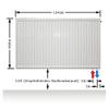 Buderus Logatrend VC Profile Panel Radiator Type 11, H 500 / L 1400 (with Mounting Set) view 2