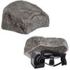 Artificial Rock S-06, 42 cm, Gray – Ultra-Flat Hollow Cover Rock, 56 × 51 × 19 cm, GFRP Composite, 6 kg, Frost-Resistant view 1