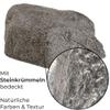 Artificial Rock S-06, 42 cm, Gray – Ultra-Flat Hollow Cover Rock, 56 × 51 × 19 cm, GFRP Composite, 6 kg, Frost-Resistant view 4