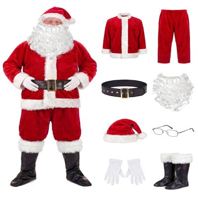 DEGUISE TOI High-Quality Santa Claus Costume - Red