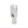 DIN 71752 Clevis Fork for Clevis Joints, Zinc-Plated Steel, 8 x 16 mm view 1