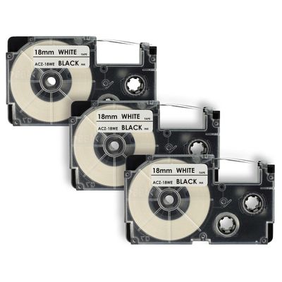 vhbw 3-Pack Label Tape Cassettes Compatible with Casio KL-C500