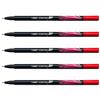 BIC Intensity Fineliner with Metal-Ring Tip, 0.4 mm, Red, 5-Pack view 1
