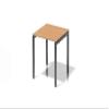 BISLEY Cito Desk, 650–850 mm Height-Adjustable U-Frame, Beech Decor, Anthracite Gray, 80 x 80 x 85 cm view 1