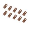 WITTKO 10-Pack Brown Miniature Couplings, 2.6 mm | Solderless Screw-Terminal Sockets for H0 Model Railways view 1