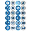 24 Number Stickers Duo Royal Blue – Advent Calendar Stickers for Crafting and Filling – Available in 11 Colors view 2